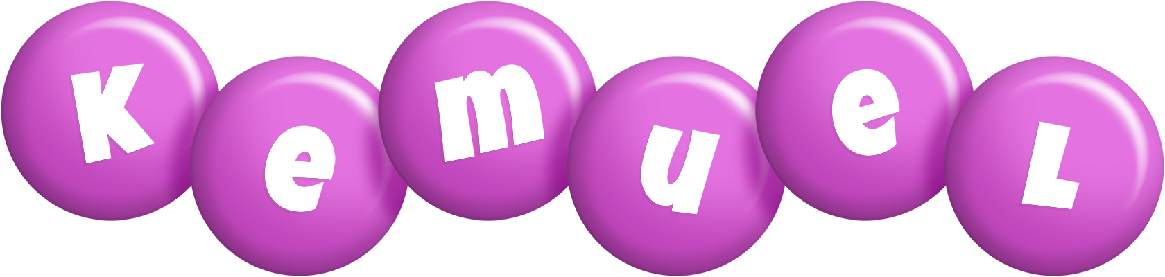 Kemuel candy-purple logo