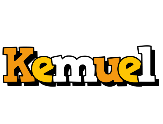 Kemuel cartoon logo