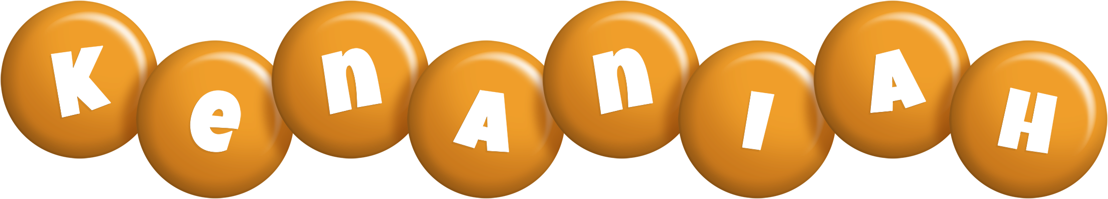 Kenaniah candy-orange logo