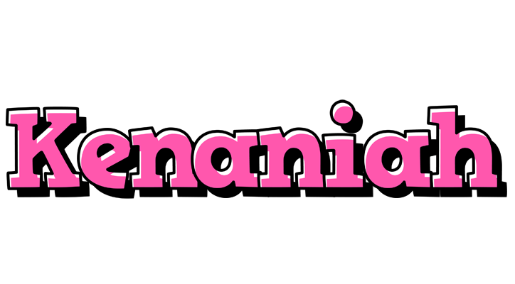 Kenaniah girlish logo