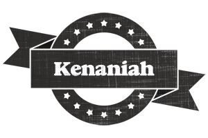 Kenaniah grunge logo