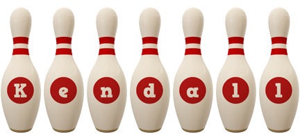 Kendall bowling-pin logo