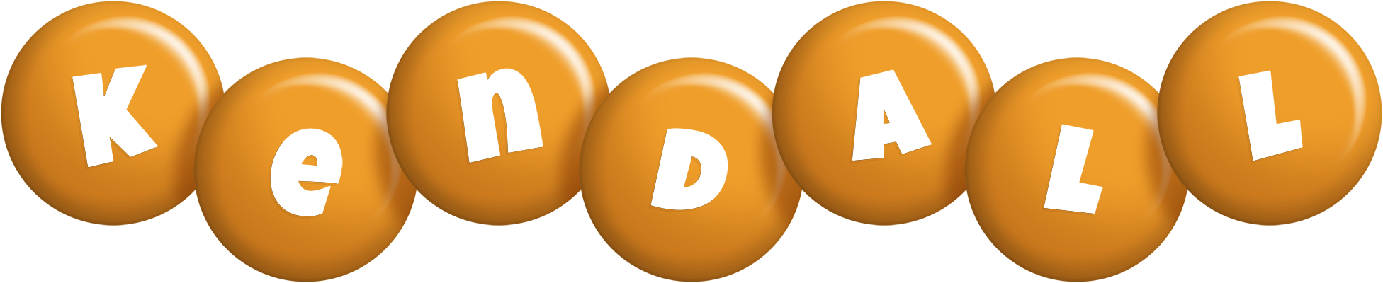 Kendall candy-orange logo