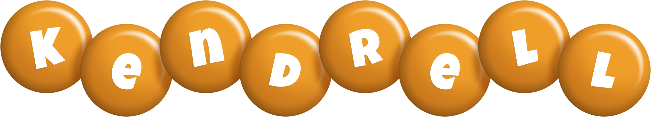 Kendrell candy-orange logo