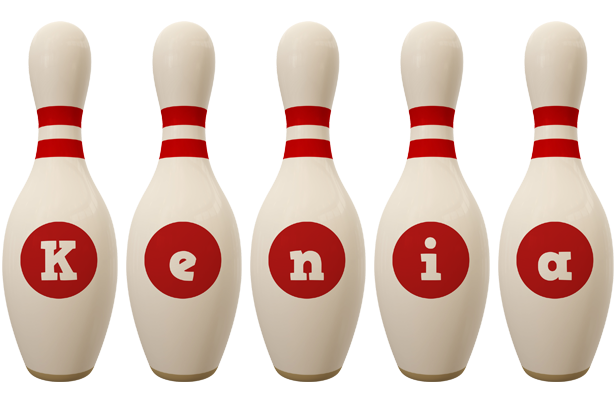 Kenia bowling-pin logo