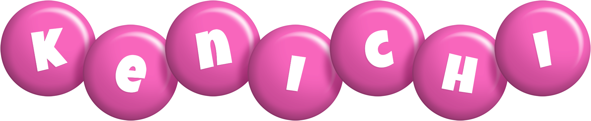 Kenichi candy-pink logo