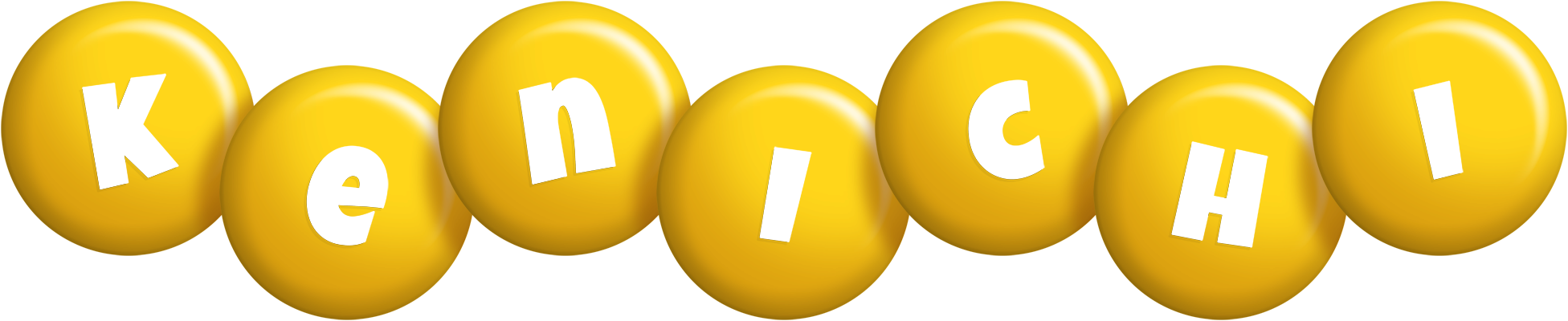 Kenichi candy-yellow logo