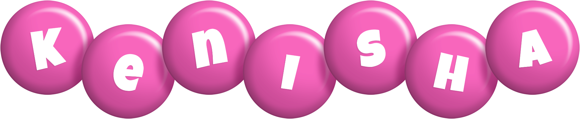 Kenisha candy-pink logo
