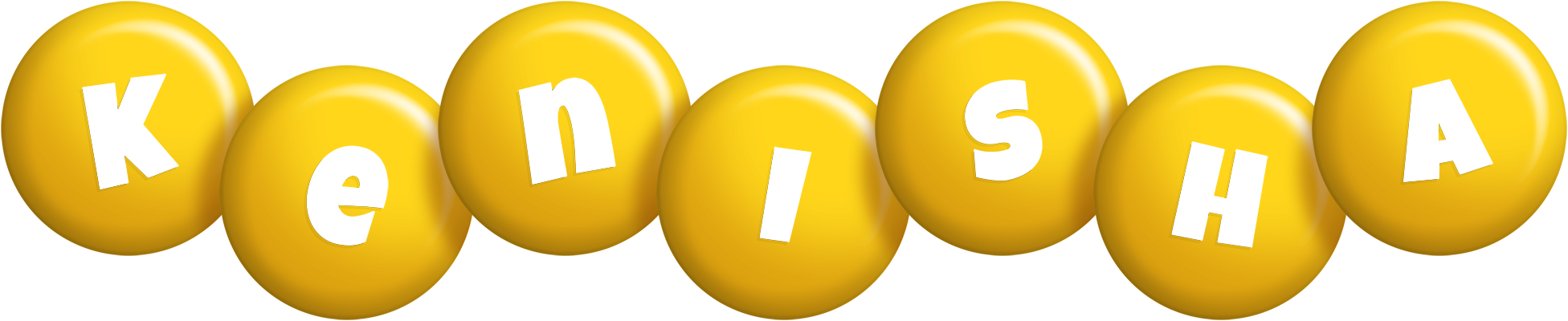 Kenisha candy-yellow logo