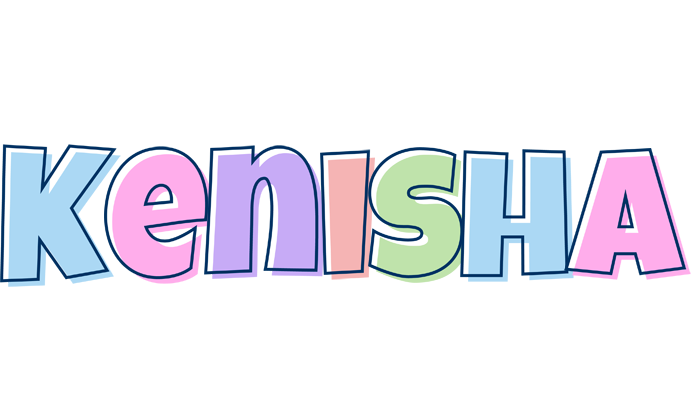 Kenisha pastel logo