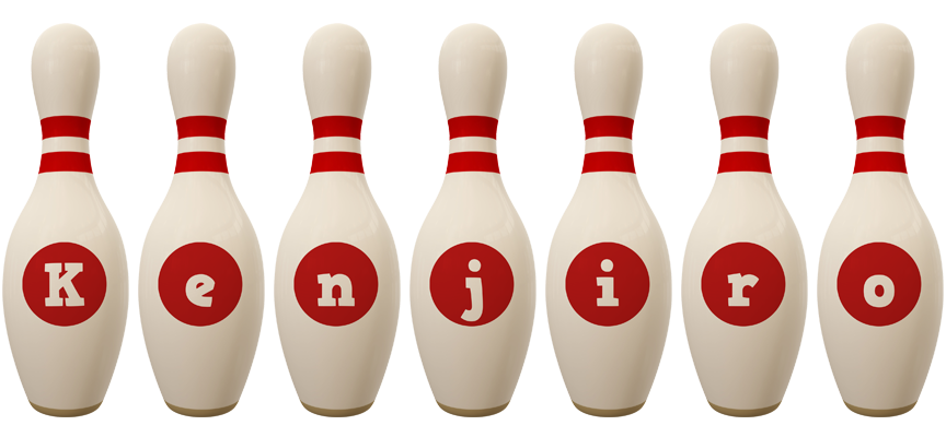 Kenjiro bowling-pin logo