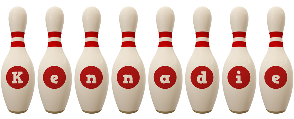 Kennadie bowling-pin logo