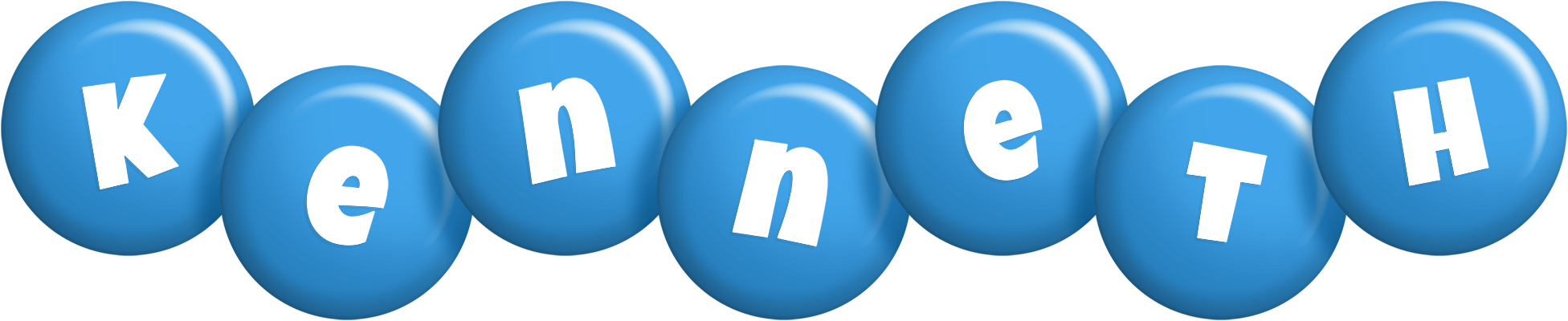 Kenneth candy-blue logo