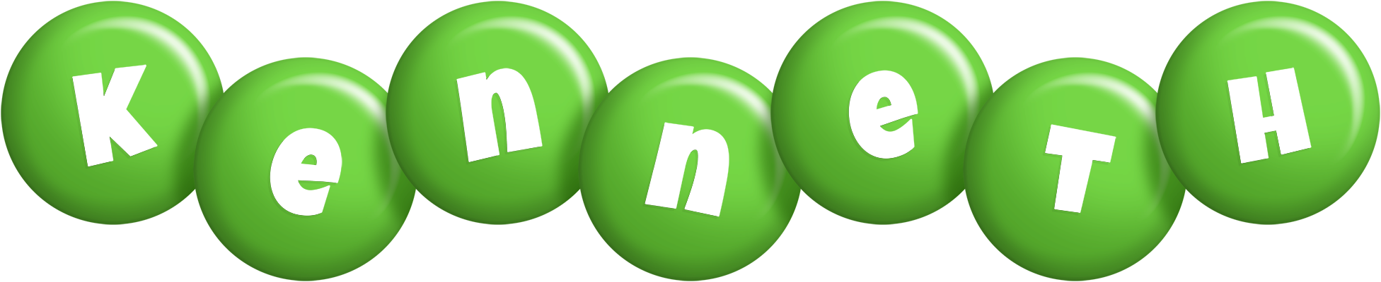Kenneth candy-green logo
