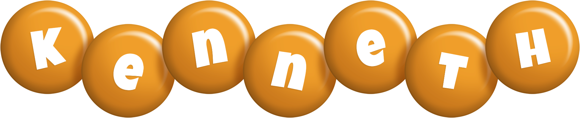 Kenneth candy-orange logo