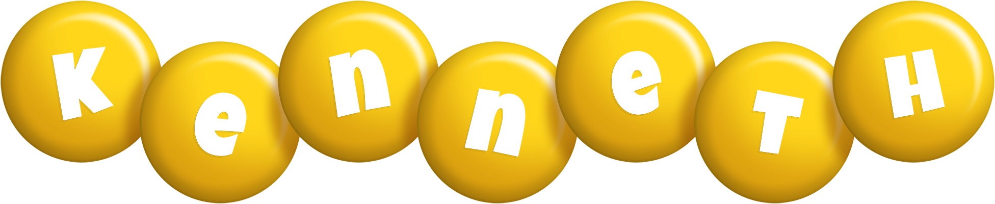 Kenneth candy-yellow logo