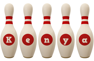 Kenya bowling-pin logo