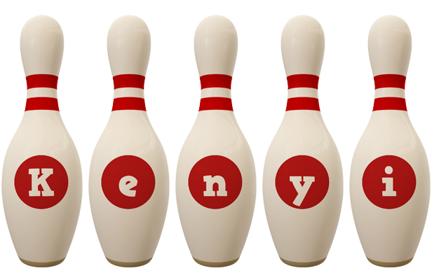 Kenyi bowling-pin logo