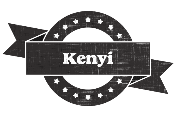 Kenyi grunge logo