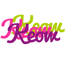 Keow flowers logo