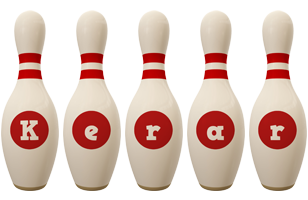 Kerar bowling-pin logo