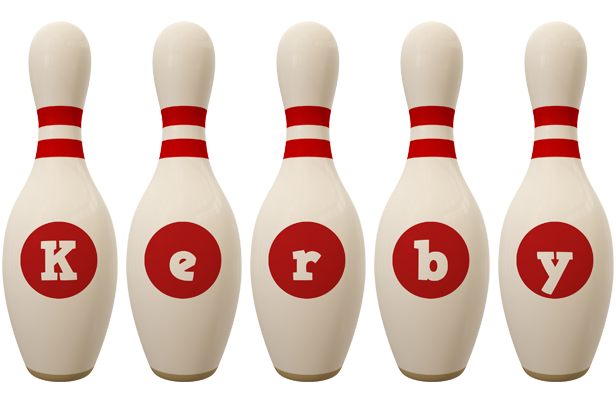 Kerby bowling-pin logo