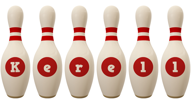 Kerell bowling-pin logo