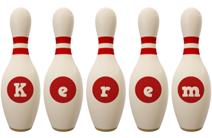 Kerem bowling-pin logo