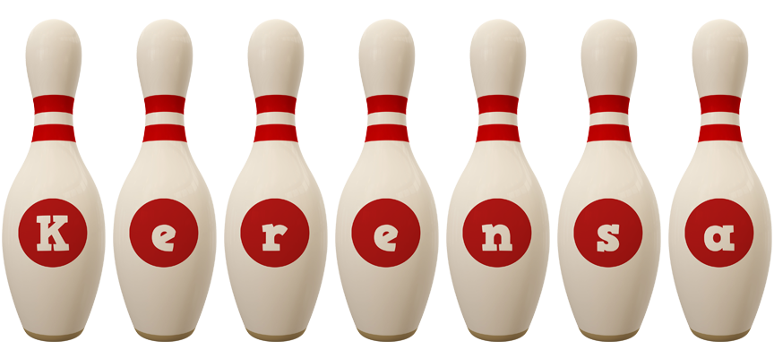 Kerensa bowling-pin logo