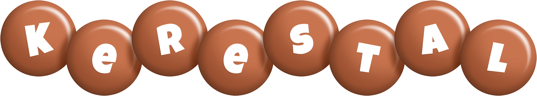 Kerestal candy-brown logo