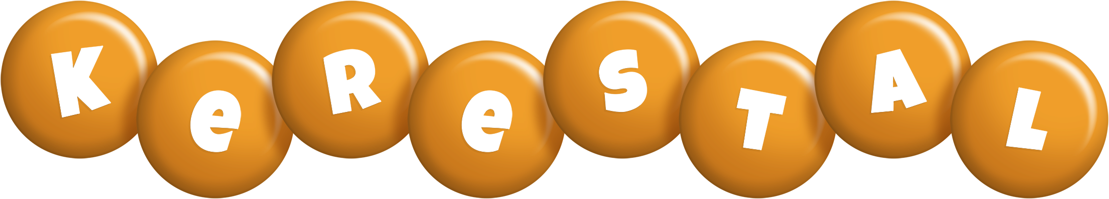 Kerestal candy-orange logo