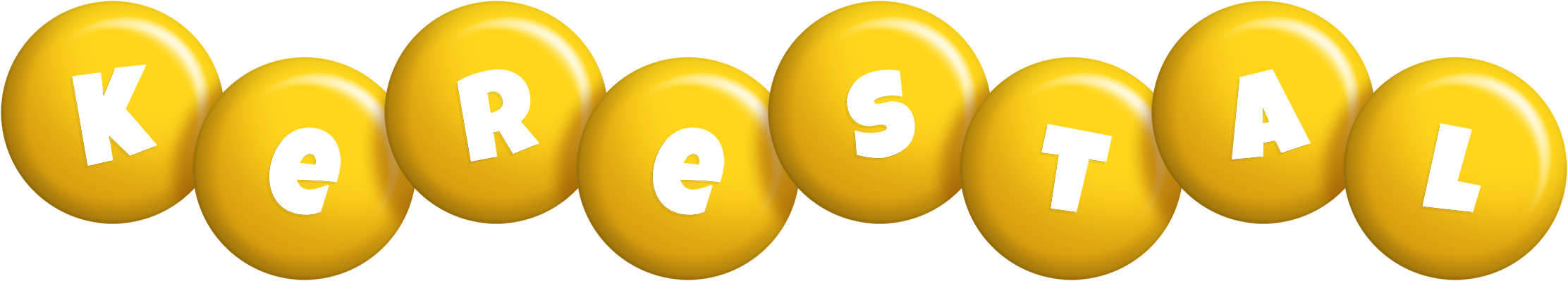 Kerestal candy-yellow logo
