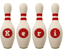 Keri bowling-pin logo