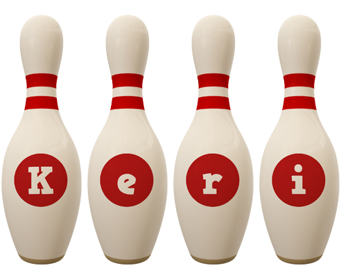 Keri bowling-pin logo