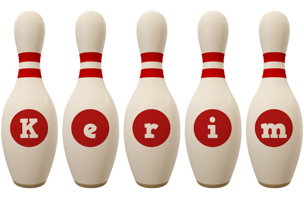 Kerim bowling-pin logo