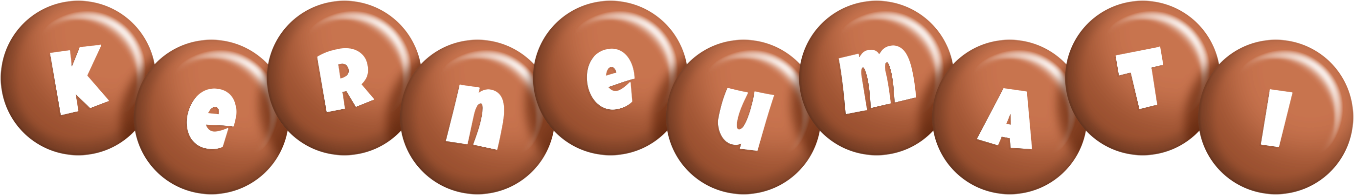 Kerneumati candy-brown logo