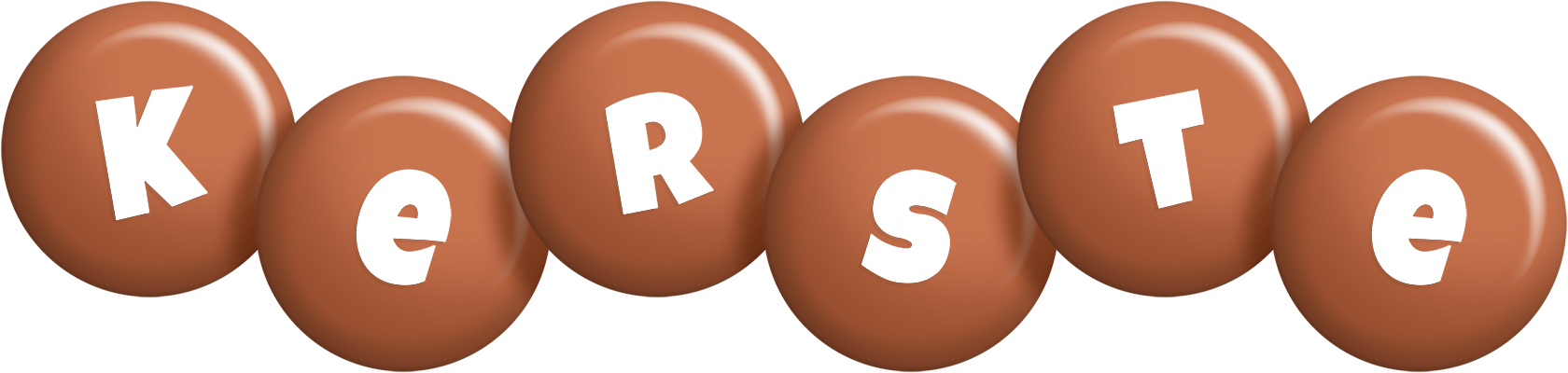 Kerste candy-brown logo