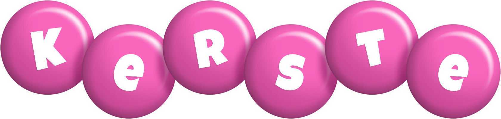 Kerste candy-pink logo