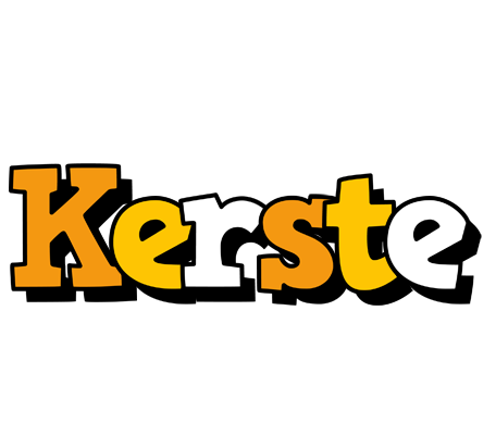 Kerste cartoon logo