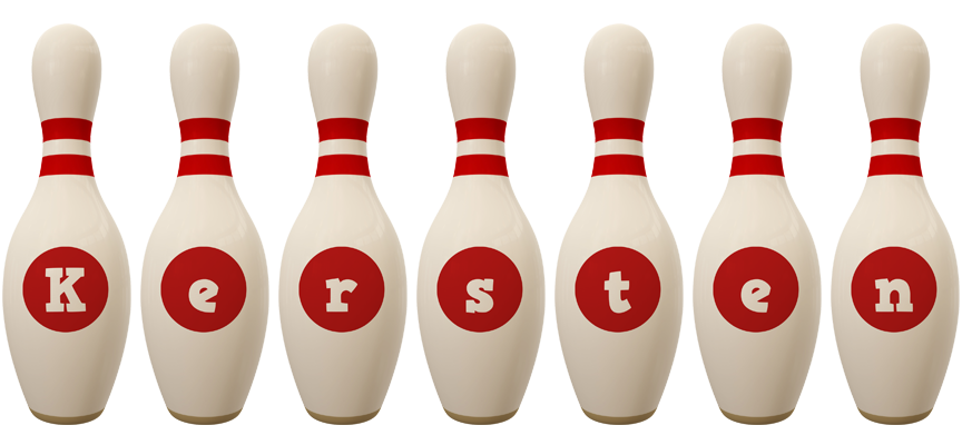 Kersten bowling-pin logo