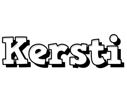 Kersti snowing logo