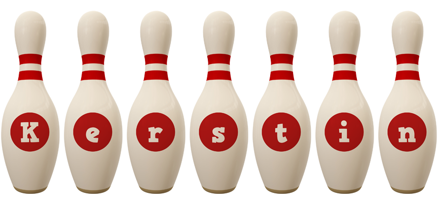 Kerstin bowling-pin logo