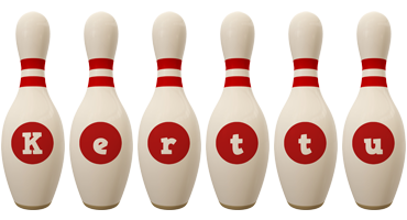 Kerttu bowling-pin logo