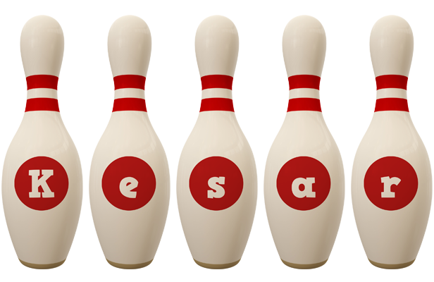 Kesar bowling-pin logo