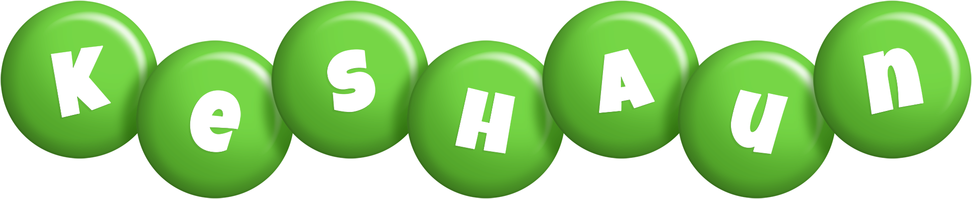 Keshaun candy-green logo