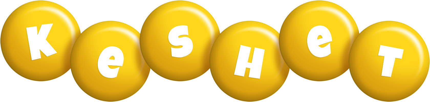 Keshet candy-yellow logo