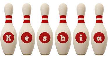 Keshia bowling-pin logo