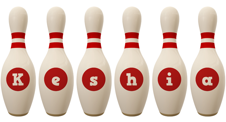 Keshia bowling-pin logo