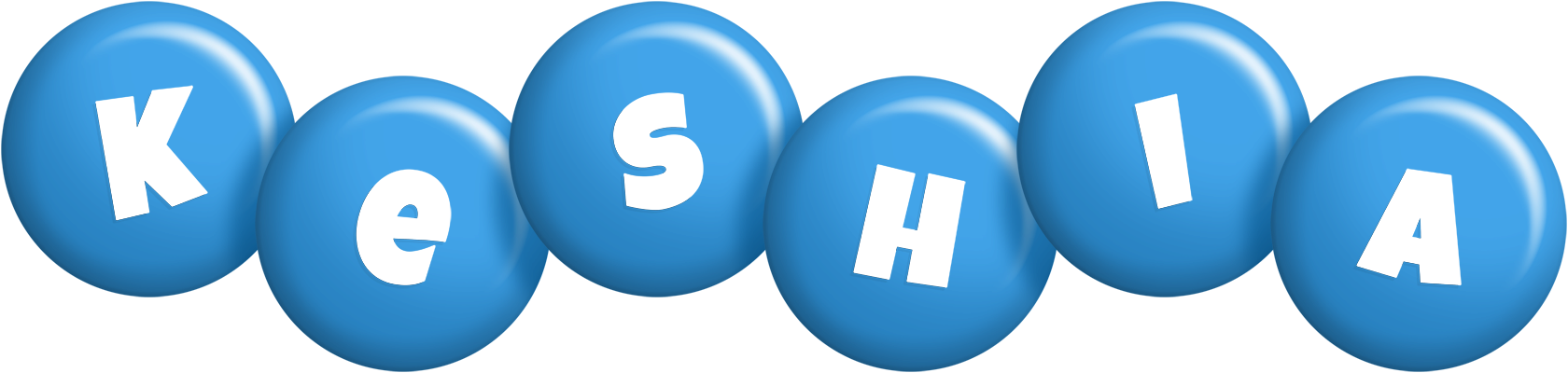 Keshia candy-blue logo