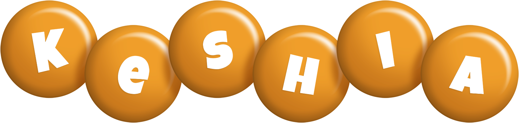 Keshia candy-orange logo